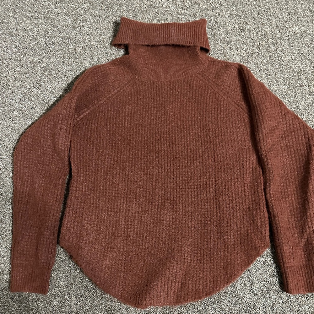 KUHL Women's Brown/Orange Turtleneck Sweater